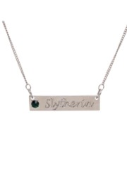 HARRY POTTER - SLYTHERIN - SCHOOL SCRIPT WITH STONE BAR NECKLACE